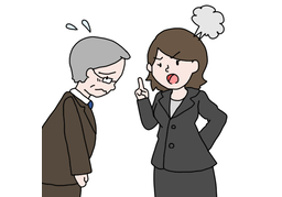 lash outのイラスト